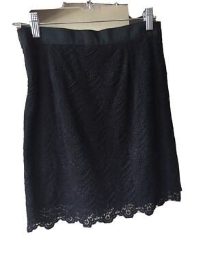 black lace skirt size 00