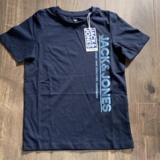Image of Jack & Jones Boys Crew Neck T Shirt Navy Blue Age 10 Years BRAND NEW