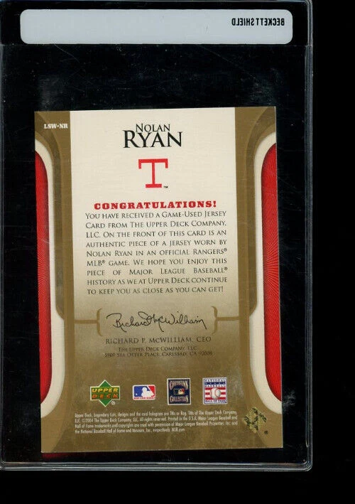 2004 SP Legendary Cuts Legendary Swatches Nolan Ryan #LSW-NR Jersey - Image 2 of 2