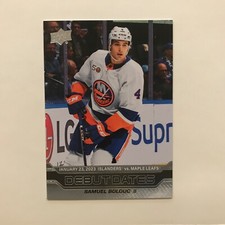 2023-24 UpperDeck Series 1 Hockey Debut Dates Samuel Bolduc DD-6.