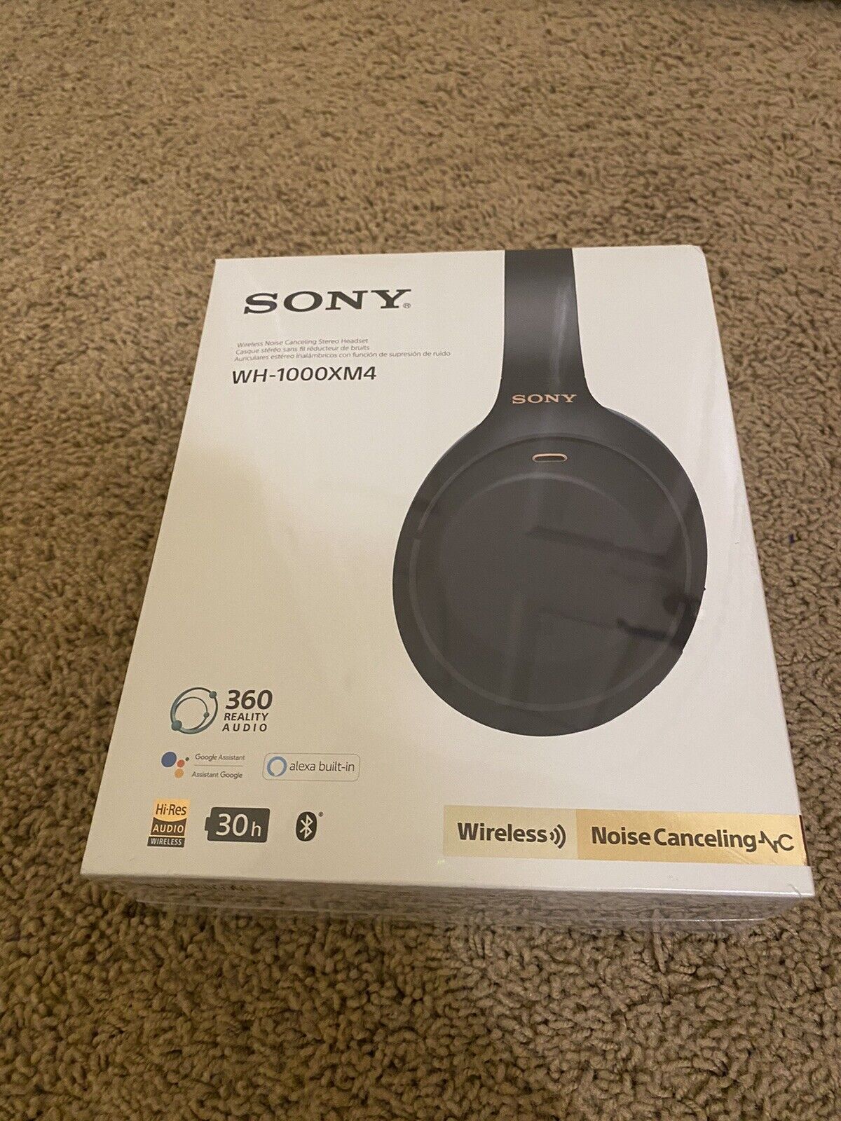 Sony WH-1000XM4 Over the Ear Wireless Headphones - Black for sale