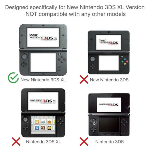 Protective Case Hard Cover Gaming Skin For New Nintendo 3DS XL LL 2015 Console - Picture 2 of 23