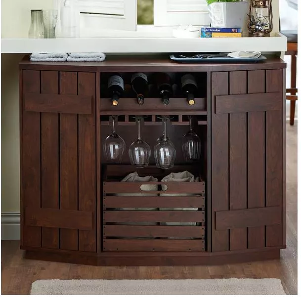 Mini Bar Liquor Storage Cabinet Home Furniture Buffet Table Wine