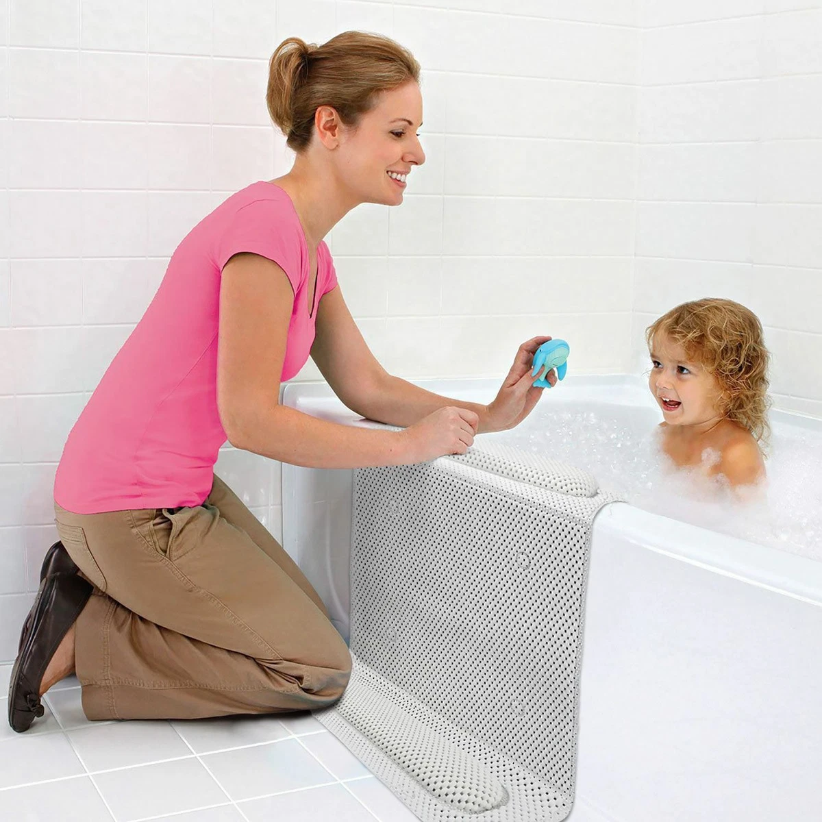 Non Slip Pvc Bath Kneeler Cushion With Elbow Knee Rest Support