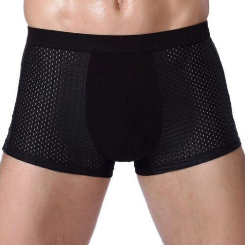 Men's Sexy Mesh Breathable Underwear Boxer Briefs Trunks Underpants Panties - Picture 19 of 27