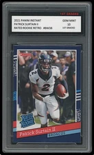 PATRICK SURTAIN II 2021 PANINI INSTANT 1ST GRADED 10 RATED RETRO ROOKIE CARD