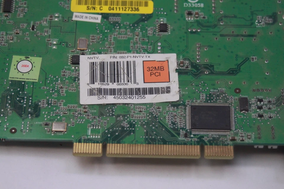 Tarjeta sintonizadora de TV doble eVGA 032-P1-NVTV-TX NVTV 32M SDR PCI sin probar Foto 3 de 3