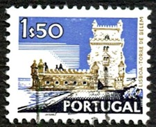 TIMBRE DU PORTUGAL  OBLITERE Y.T. N° 1138 TOUR DE BELEM  SCAN CONTRACTUEL