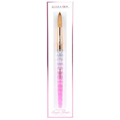 Cepillo de uñas Kiara Sky Acrílico ROSA MANGO 100% Kolinsky *Elige cualquier talla* - Imagen 9 de 9