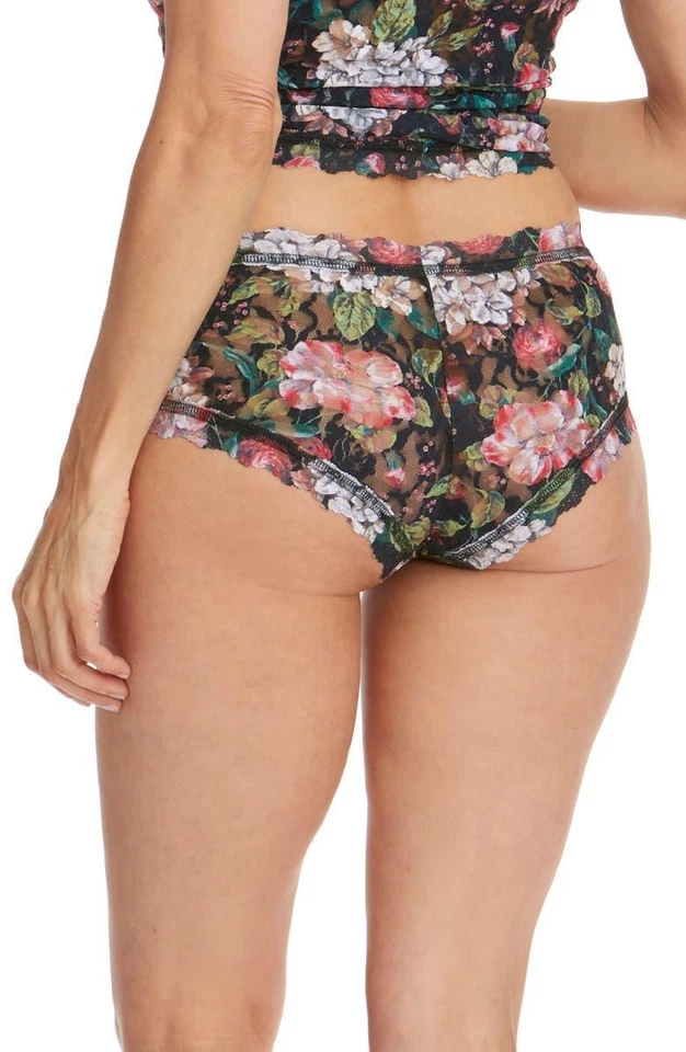 hanky panky 294430 Women Baroque Blooms Boyshorts Black/Multi Size LG - Image 2 of 2