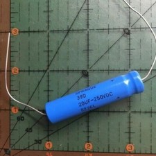 20uF 250v Sprague Axial Electrolytic Capacitor 39D206F250EL4 Audio Industrial