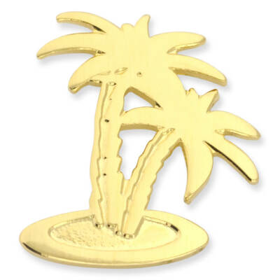 Palm Tree Pin PinMart's Gold Palm Tree Tropical Lapel Pin | eBay