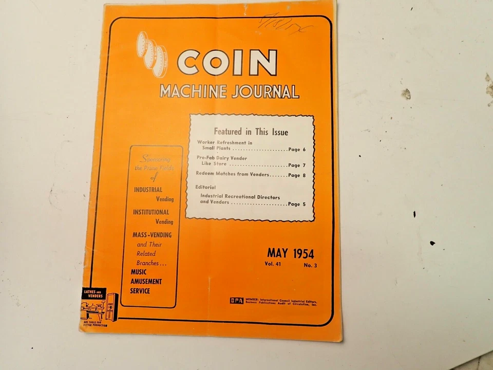 Máquina de monedas original 1954 diario 1700 Wurlitzer Seeburg M100G anuncios Sodashoppe Foto 2 de 4