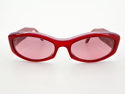 Vtg Chanel 5029 Sunglasses FRAMES 600 Red Quilted 56[]18-135