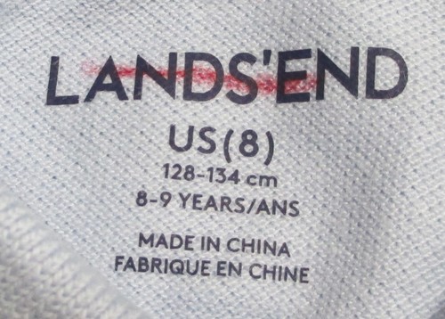 LANDS END 3 Blue School Uniform Adaptive Short Sleeve Mesh Polo Dresses Girls 8 - Picture 9 of 11