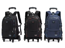 Wadan 6-Wheels 17.50 Inch Rolling School Backpack Kids Luggage Shoulder Backpack