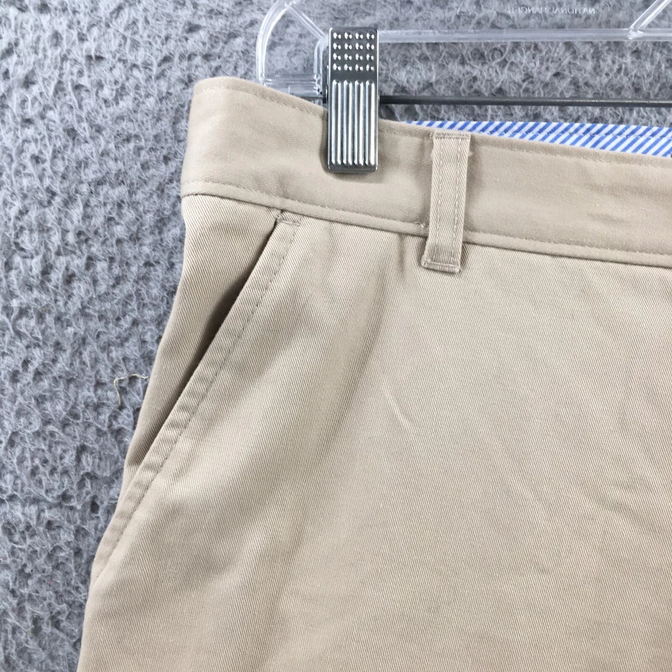 Calça chino Tommy Hilfiger juvenil 20 meninos Reg (real 31x29) bege mistura de algodão - Imagem 3 de 4