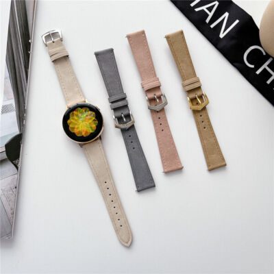 Retro Leather Band Strap for Samsung Galaxy Watch 5 4 3 42/46mm Active2 40/44mm