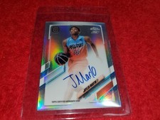 2021-22 TOPPS CHROME OVERTIME CA-JM1 JAYLEN MARTIN RC AUTO BASE CARD  KNICKS #8