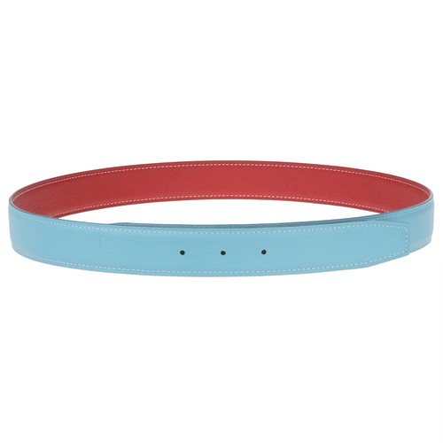 Reversible H Full Grain Leather Belt Buckleless Replacement Strip Gift 32mm Wide - Picture 9 of 36