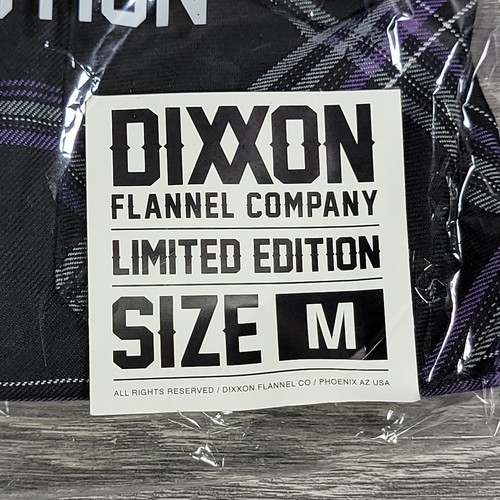 Snap-On Tools DIXXON Camicia di Flanella Taglia Media Edizione Limitata Viola Nero - Foto 2 di 12