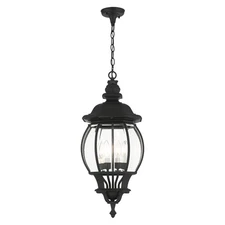Livex Lighting - Frontec - 4 Light Outdoor Pendant Lantern in French Country