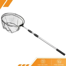 Folding Fishing Net Round Extend to 6.2ft Aluminium Alloy Telescopic Landing
