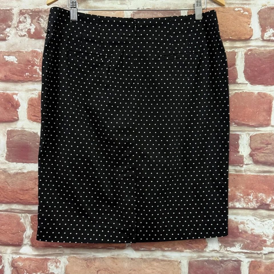 Юбка Rafaella женская 10 в горошек эластичная карандаш карьера работа офис на молнии - Изображение 4 из 4