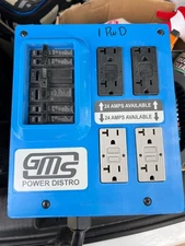 GMS  Blue power distribution center 30 pounds 30 amp input 48 amp output 
