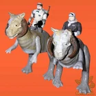 Star Wars Tauntaun Closed Belly x 2, Original Vintage ESB 1979 Kenner With Rider
