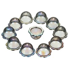 50Pcs Bell Flower Beads, Acrylic Flower Caps Floral Beads, Black