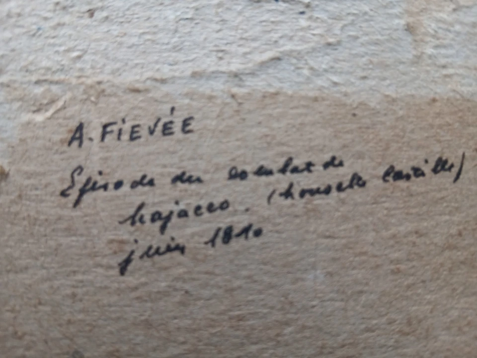 tableau ancien aquarelle ancienne bataille espagne napoléon III (XX) - Photo 4/4