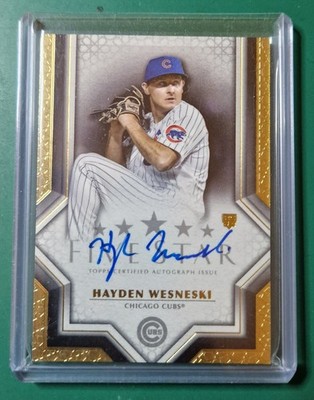 2023 Topps Five Star Auto Hayden Wesneski #FSA-HW Rookie Auto RC