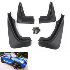4PCS Splash Guard Mudguard Mud Flap Fender For Mini Cooper / ONE 2008-2015 09 10