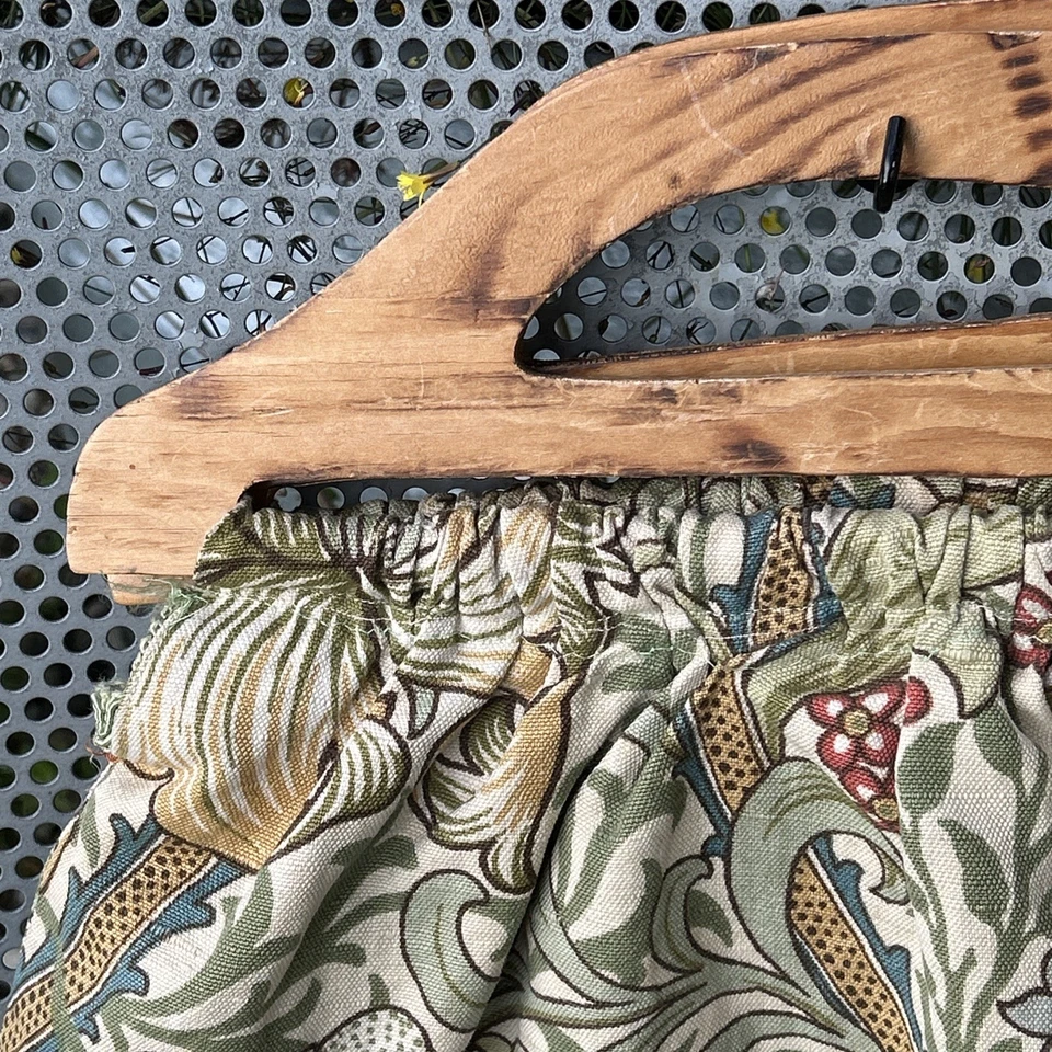 Bolso de punto vintage William Morris de tela con mango de madera cosido a mano Foto 3 de 4