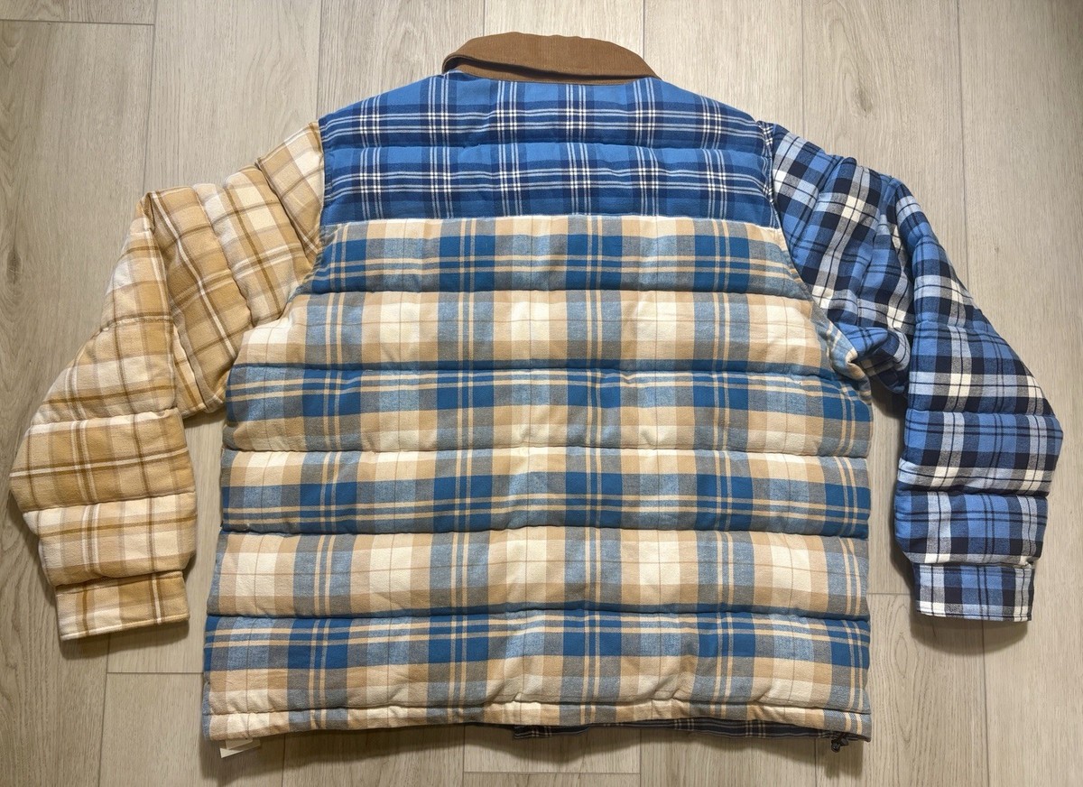 KITH Murray Plaid Shirt Jacket Quilted Puffer Flannel Men's 2XL