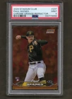 Paul Skenes 2024 Topps Stadium Club, #237 Chrome Orange Refractor /99 (RC) PSA 9