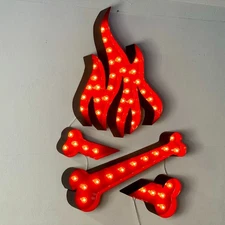 Custom Marquee Sign Shape Logo | 4ft Wooden Marquee Letters 3ft Metal Marquee