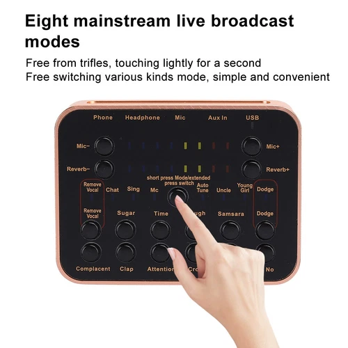  Abs Gold Universal Handy Computer Soundkarte Für Live Broadcast Schreie KUI