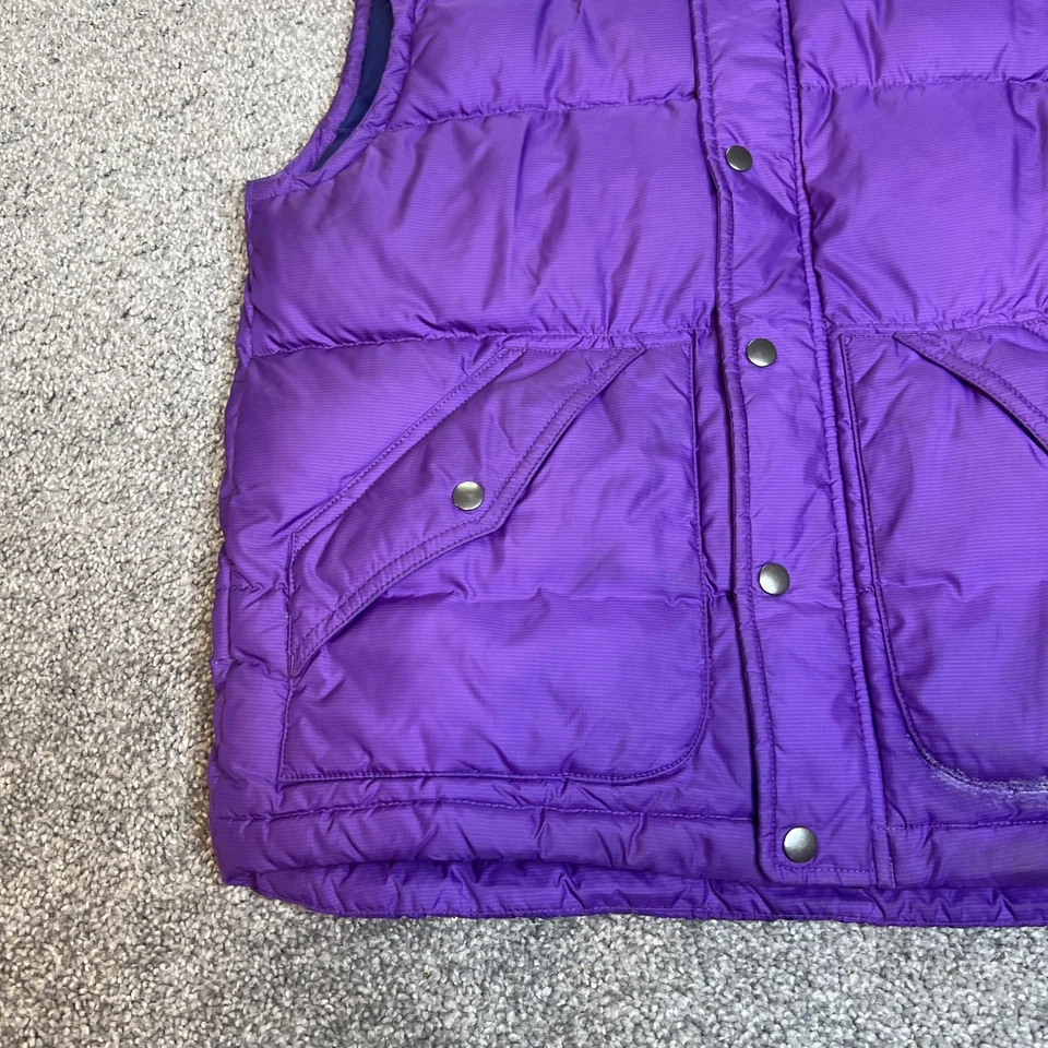 Patagonia Vest Kids XL 14 Purple Blue Insulated Puffer Snap Front Colorblock - Image 2 of 4