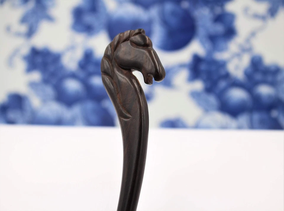 Palitos de pelo de sándalo natural para mujer - Palillo de pelo de animal - Re... Foto 4 de 4