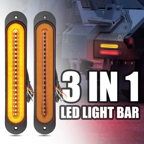 68 LED Rücklichtleiste mit sequenziellem Blinker, Brems- und Rücklicht, 12V24V - Bild 5 von 13