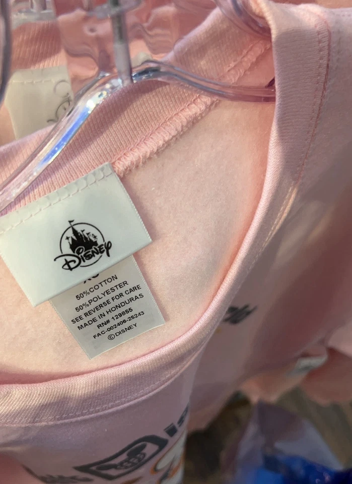 Pullover Rosa Fantasma Mickey Minnie Mouse Halloween Parques Disney 2025 XL NUEVO Foto 2 de 4