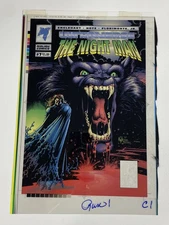 Night Man 7 Color Separation Films 3M Comic Cover Production Art Transparency