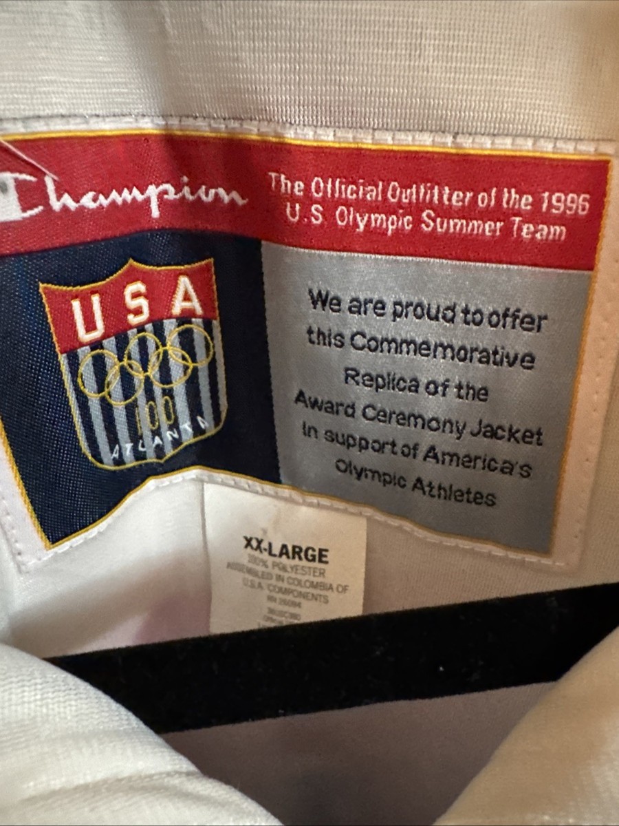 VINTAGE USA Olympic Team Jacket Adult Large Champion 1996 Atlanta