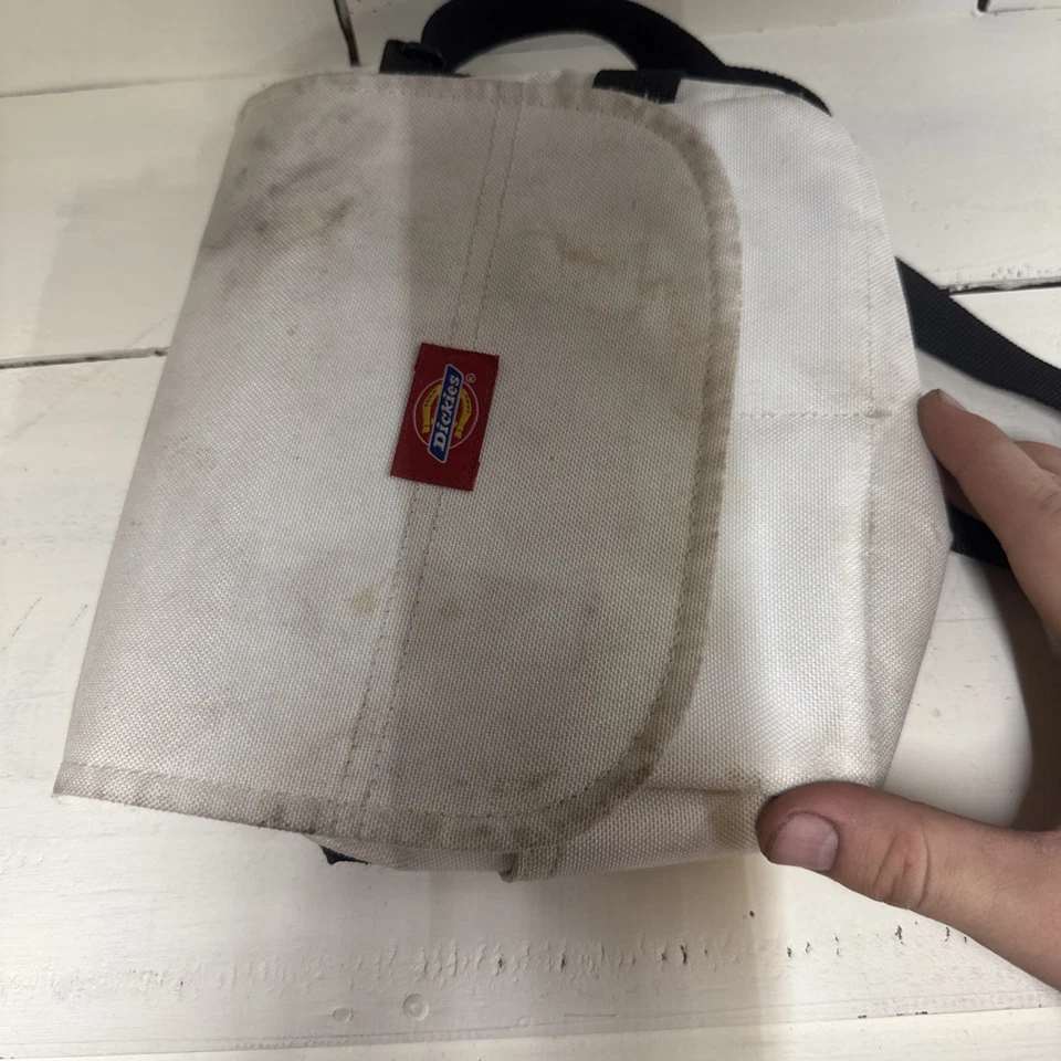 Vintage DICKIES Women's white Flap Shoulder/Crossbody Bag Purse Satchel Y2K - Image 3 of 4