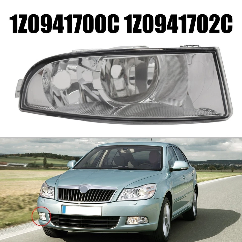 Bumper Fog Lamp Fog Lamp Cover Fit For Skoda Octavia II Non-deformable Design - Image 2 of 4