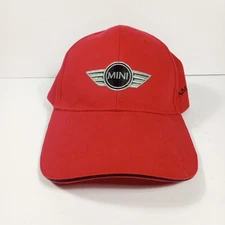 Mini Cooper Hat Cap Strapback Adjustable Red Adult One Size Fits All