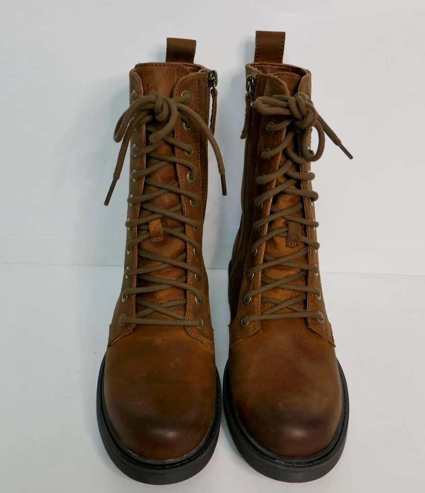 NEW CLARKS "ORINOCO 2 STYLE" TAN SNUFF LEATHER HIKER STYLE ANKLE BOOTS UK 4.5D - Image 2 of 4