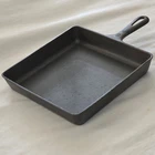 Antique Griswold #8 Square Fry Skillet 28 A Vtg Cast Iron Small Block Logo
